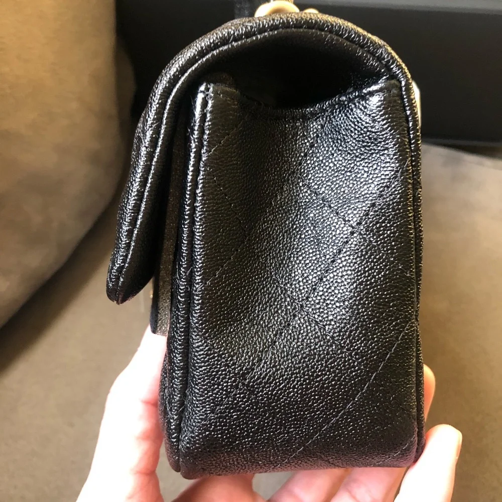 ❣️Final sale Authentic Chanel 21S Cavair Top Handle Mini Rectangular❣️ - Picture 8 of 14
